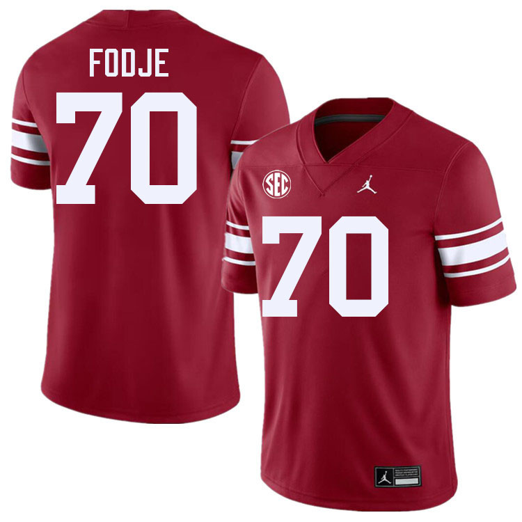 Oklahoma Sooners #70 Ryan Fodje College Football Jersey Stitched-Throwback